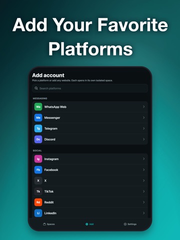 Clone App・Multiple Accounts iPad screenshot