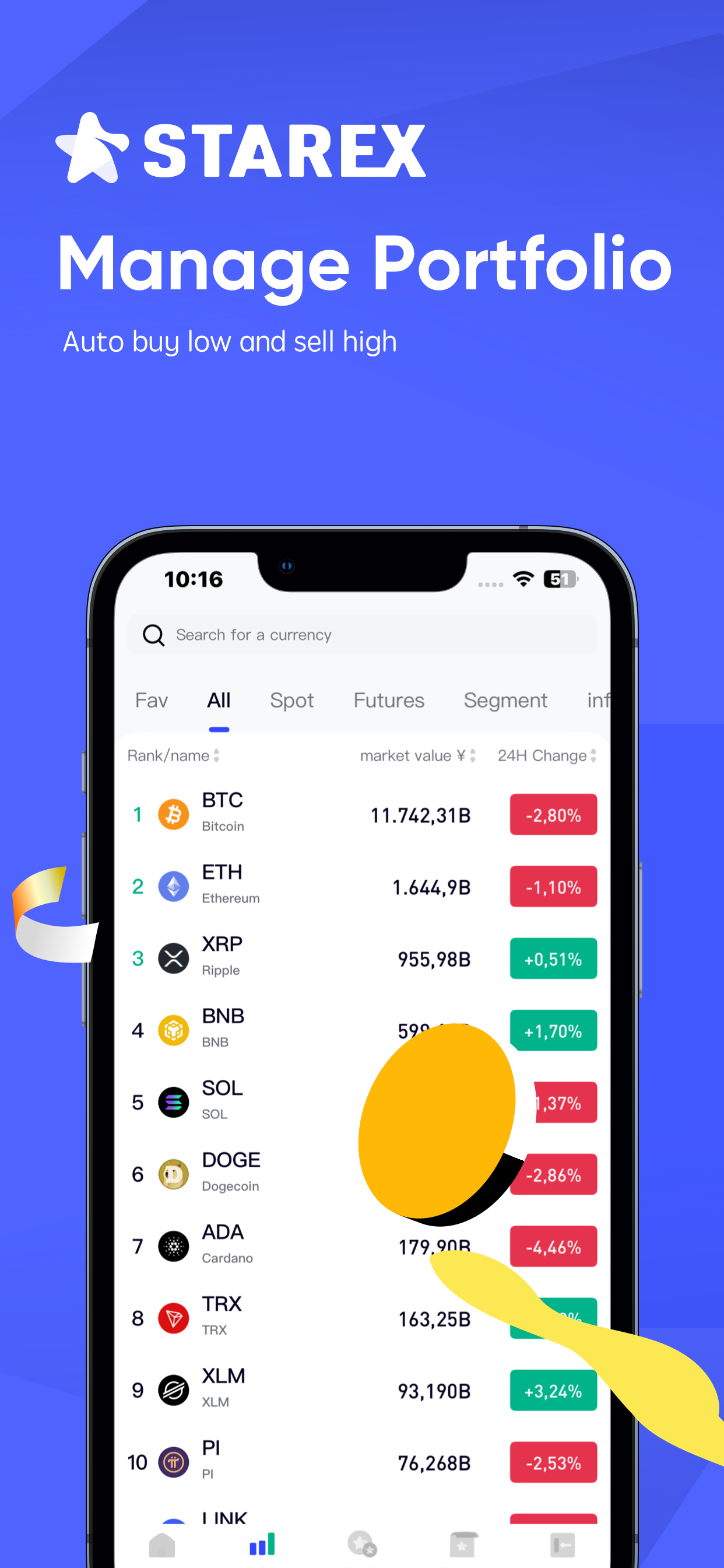 StarEx - Buy Bitcoin & Crypto