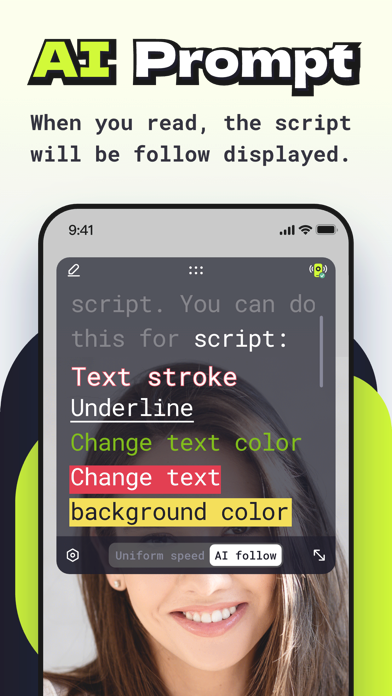 Screenshot 1 of OS Teleprompter App