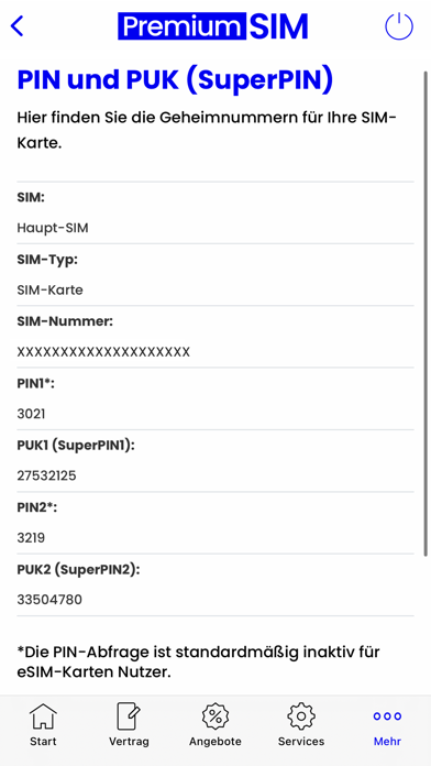 Screenshot #3 pour PremiumSIM Servicewelt