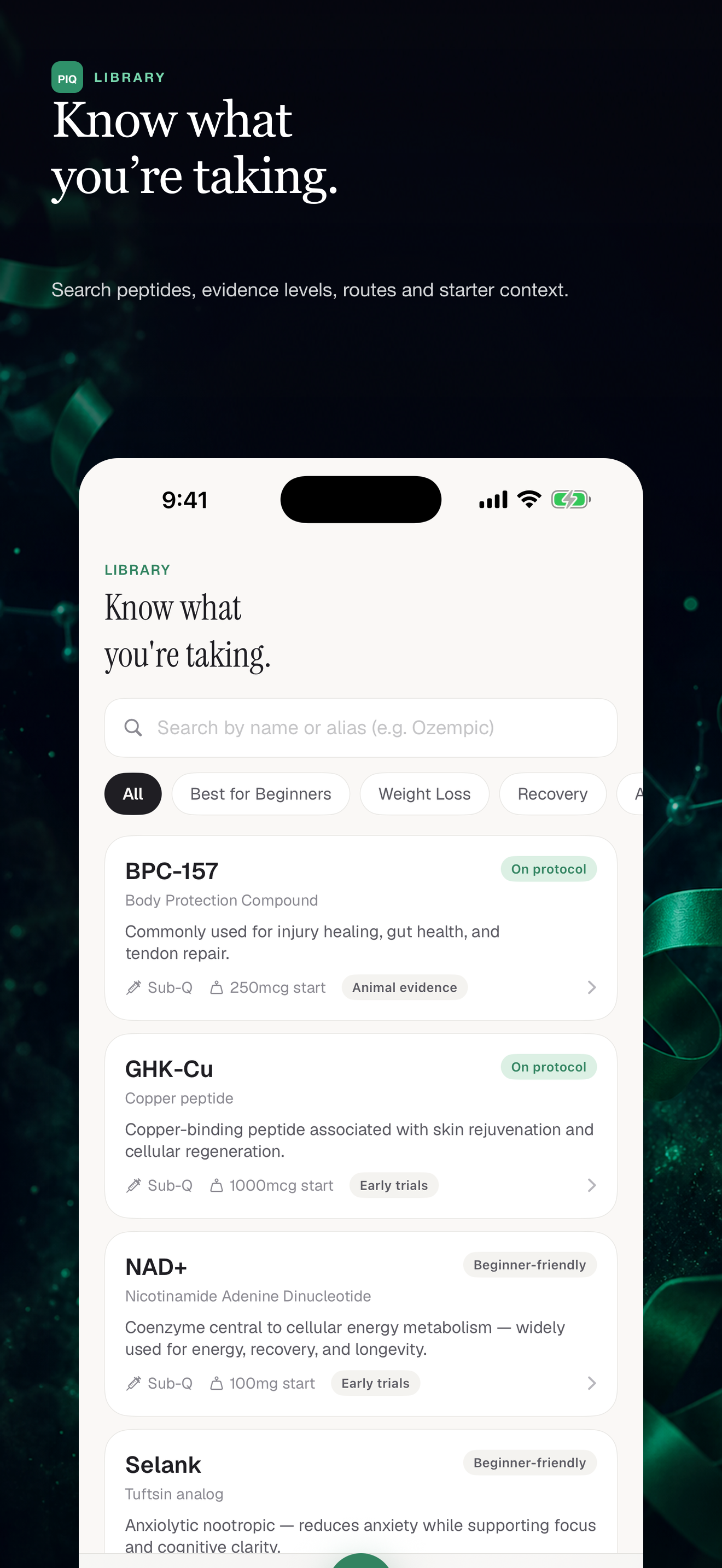 PeptideIQ: AI Peptide Tracker screenshot 4