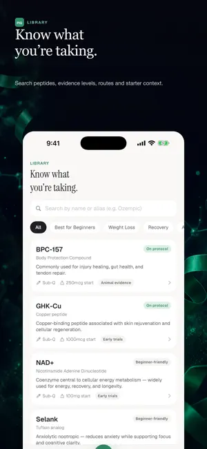 PeptideIQ: AI Peptide Tracker screenshot 4