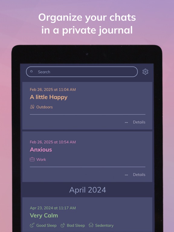Youper: AI Mental Health iPad app afbeelding 6