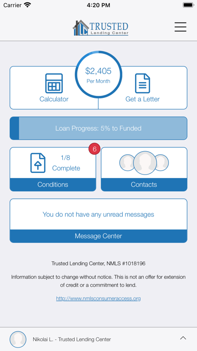 TLC Mortgage Screenshot