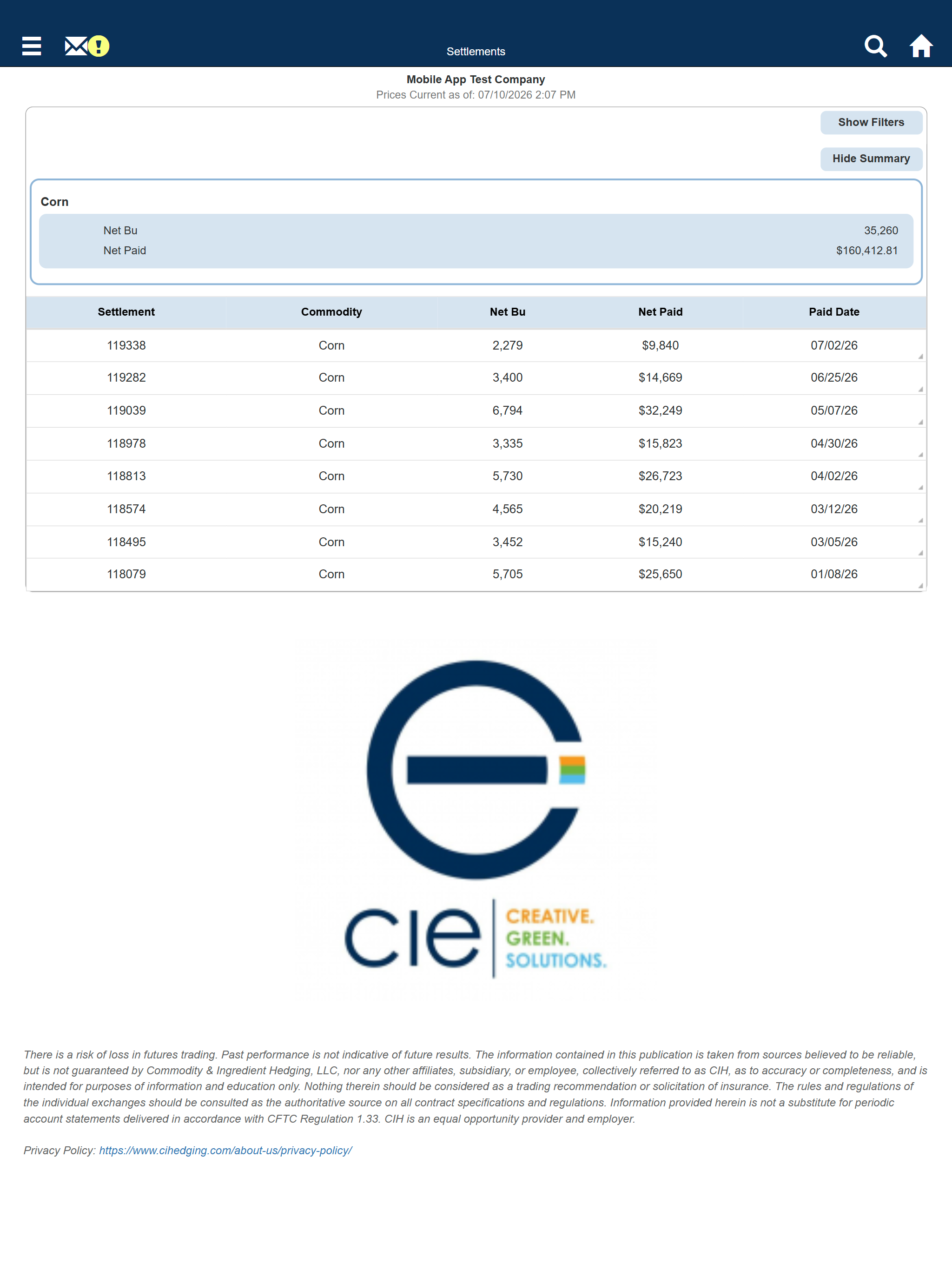 Central Indiana Ethanol screenshot 13