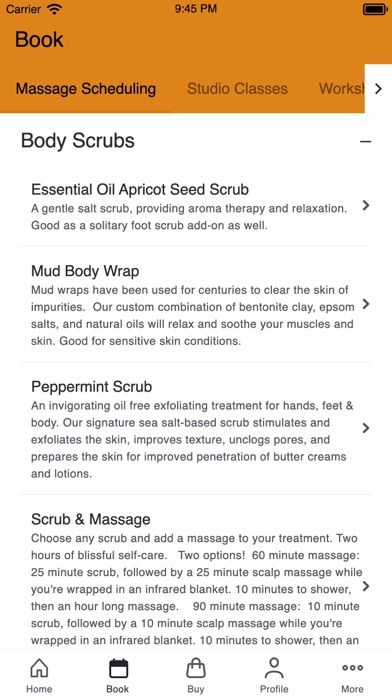 YAM - Yoga & Massage Screenshot