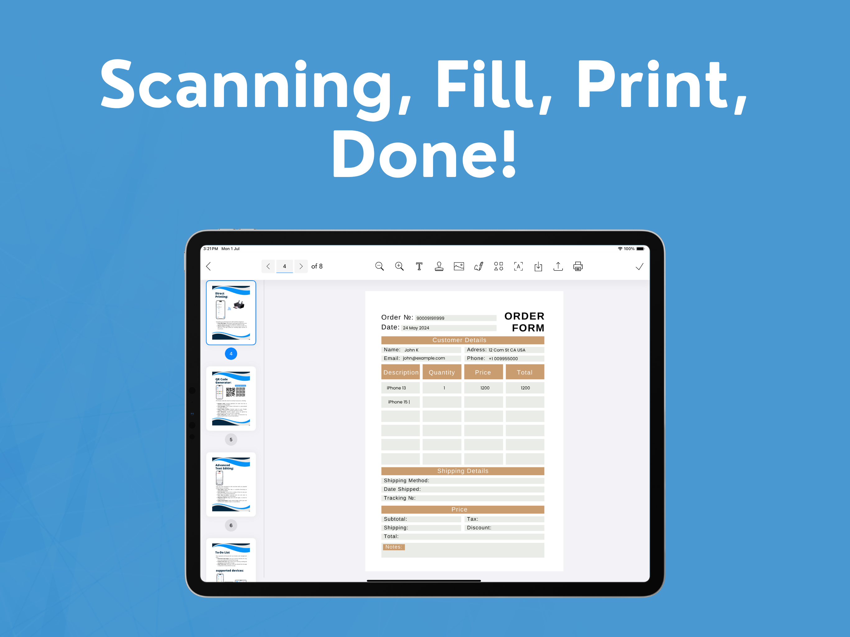 Smart Printer App: Printly