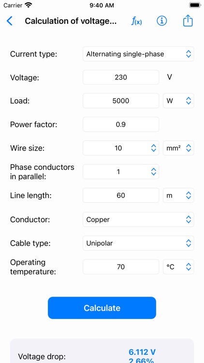 Electrical Calculations