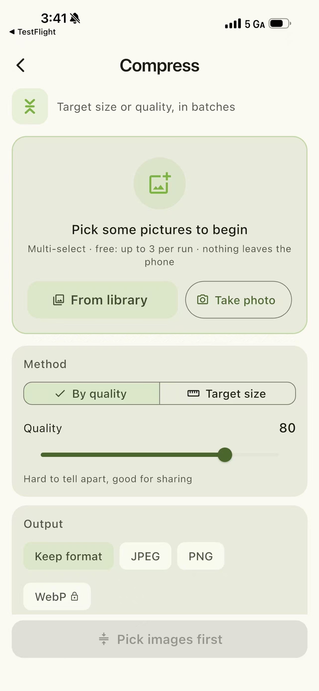 Screenshot 2 of PicWorks: Image Compressor