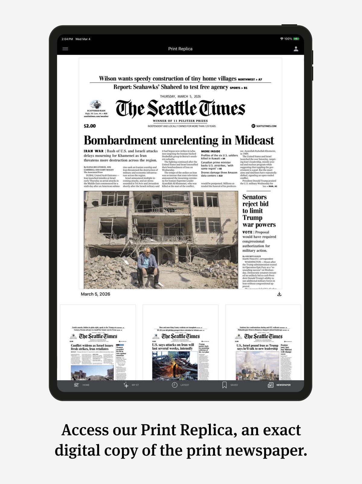 Seattle Times Mobile ipad screenshot 4