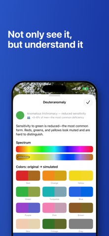 Percevia: Colorblind Simulator iPhone screenshot