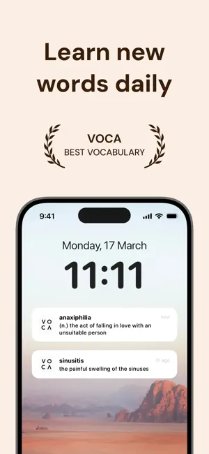 Word of The Day Widget: Voca screenshot 1