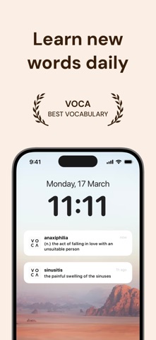 Word of The Day Widget: Voca screenshot