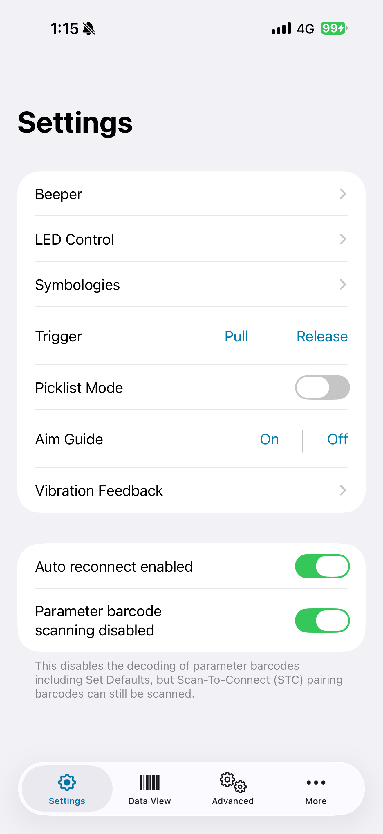 Zebra Scanner Control