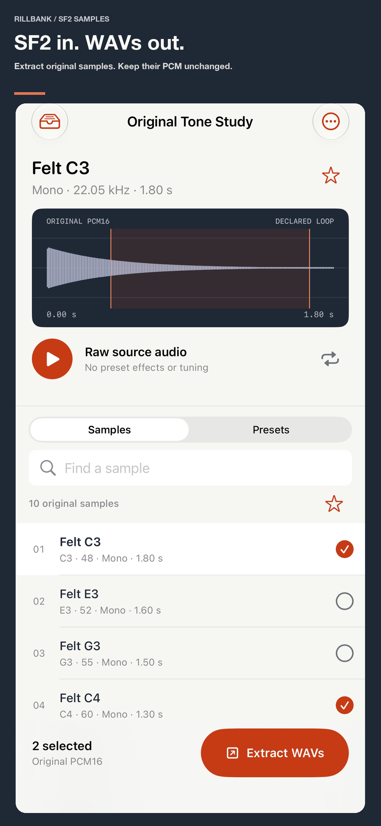 Screenshot 1 of Rillbank SF2 Samples