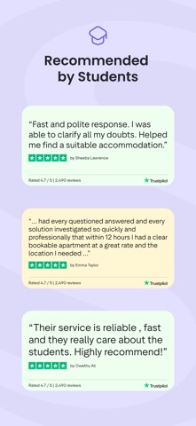 Student.com: college housing iPhone screenshot