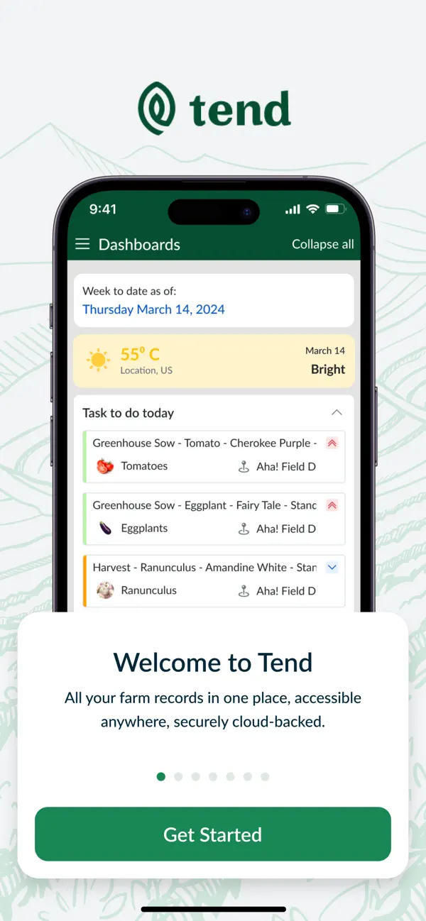 Screenshot #1 pour Tend Companion App