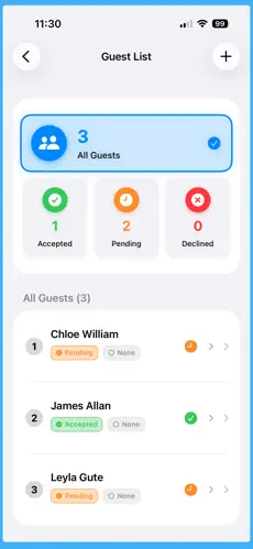 PlanMyWedding Screenshot 3