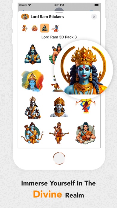 Lord Ram HD Stickers Screenshot