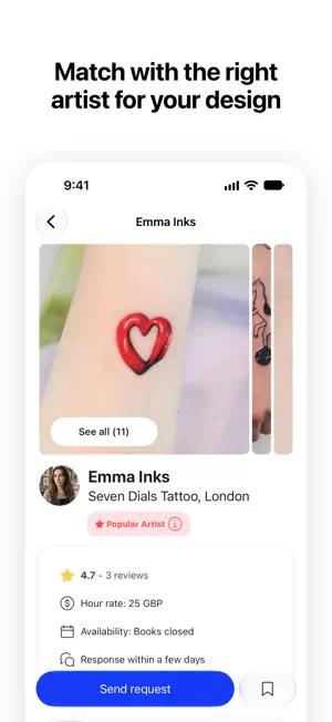 Tattoodo: Book Tattoo Artists screenshot 2