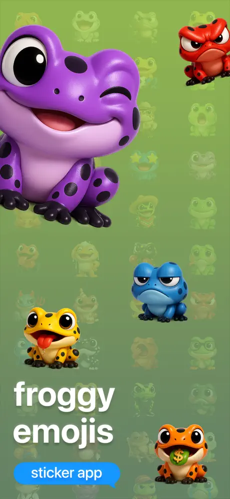 Froggy Emojis 灵动蛙趣表情应用截图