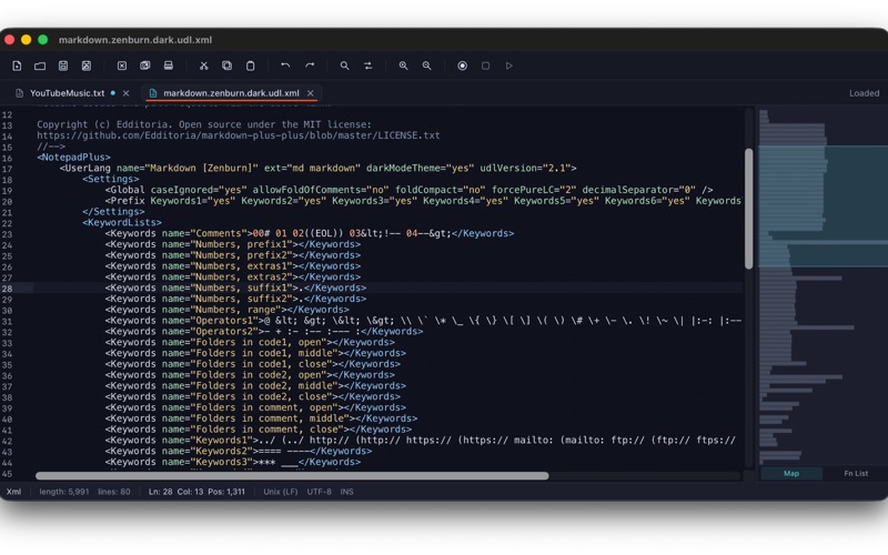 TextPad++ screenshot