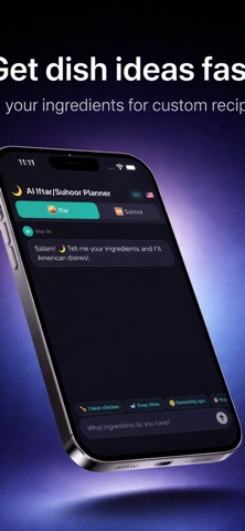 AI Iftar & Suhoor Planner iPhone screenshot