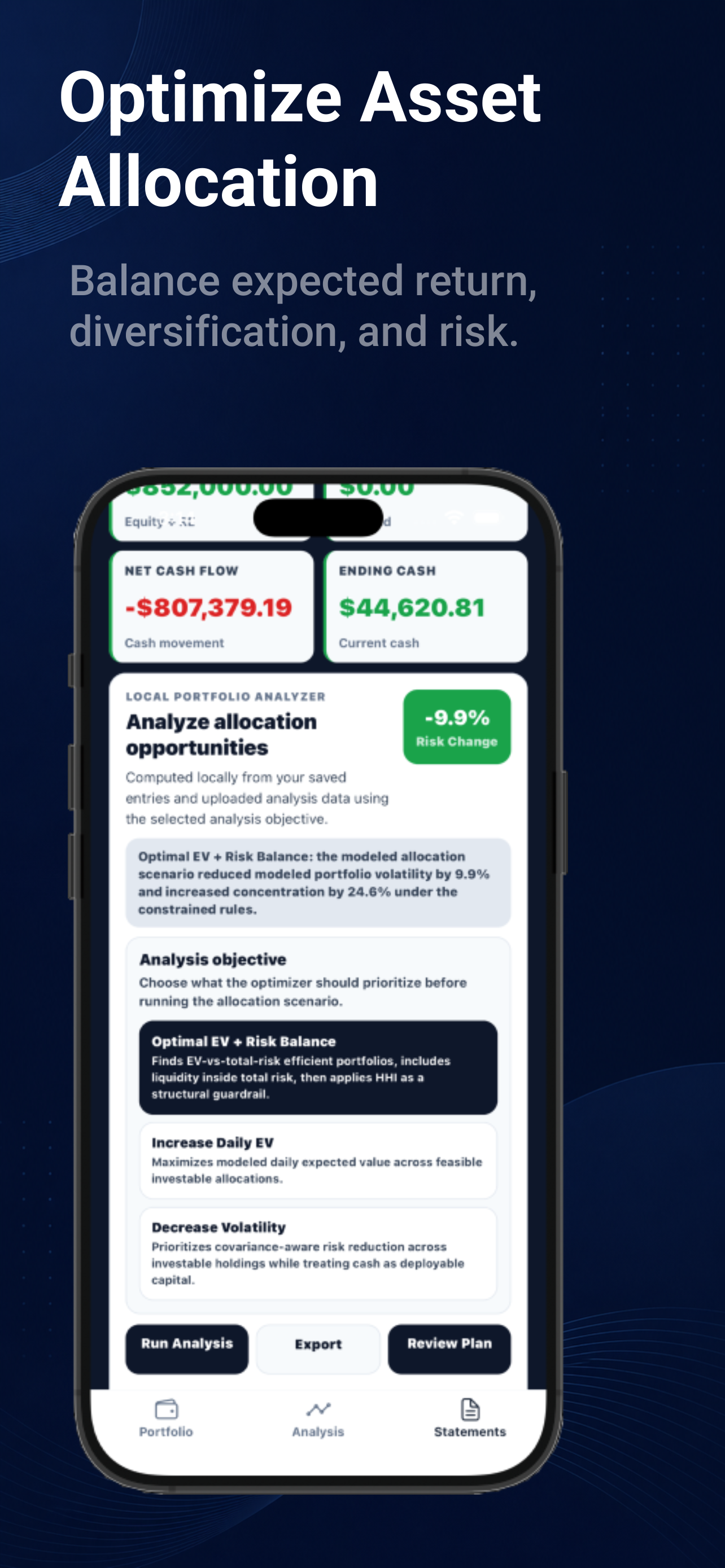 Investment Optimization