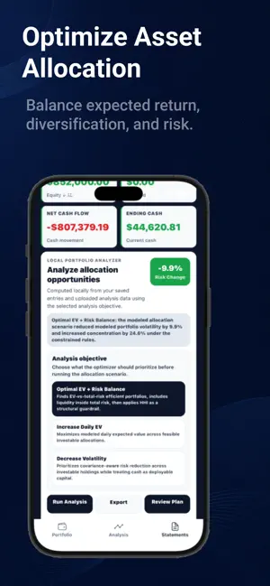 Investment Optimization screenshot 3