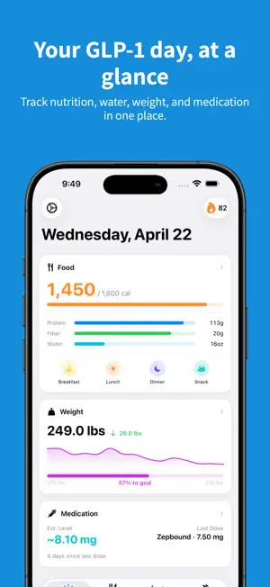 Tidbit – Food & GLP-1 Tracker screenshot 1