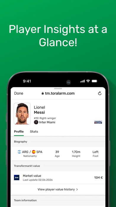 GoalAlert - Live Soccer Score iPhone screenshot