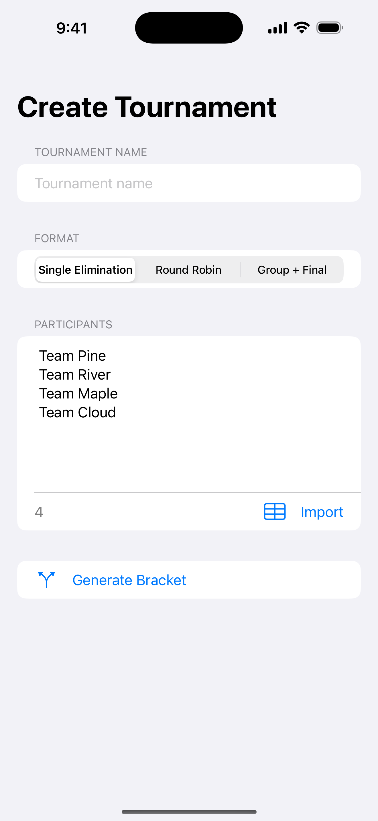 Bracket Board screenshot 3
