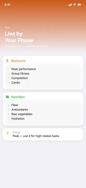 Mira - Cycle & Period Tracker screenshot 2
