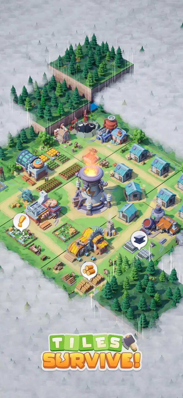 Tiles Survive! iOS Mod IPA screenshot 1 - iOS game interface