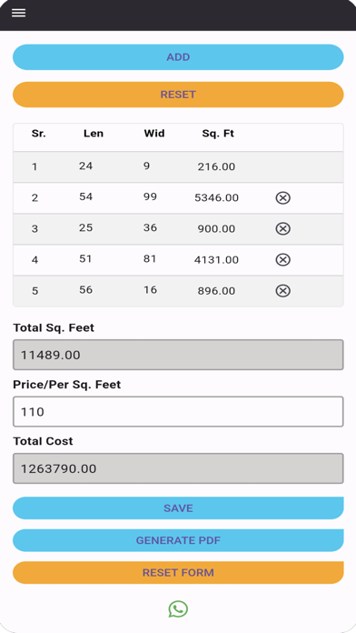 App screenshot