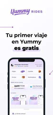 Yummy Rides - Viaja y Conduce App Store screenshot 1