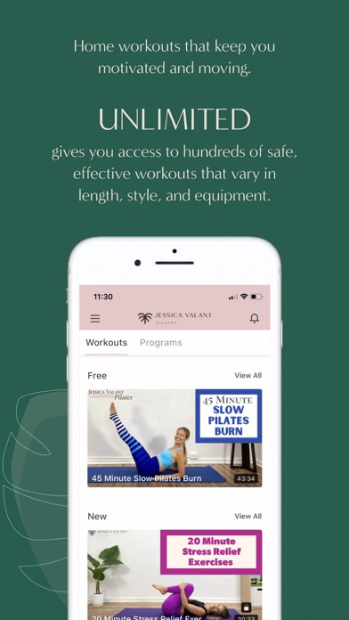 Jessica Valant Pilates Screenshot