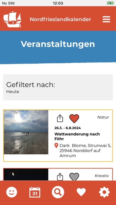 Nordfrieslandkalender Screenshot