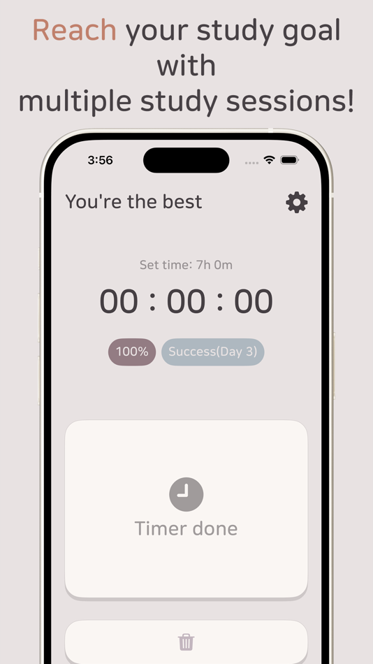 #3. NanaTimer - Study Timer (iOS) Podle: JEONGUK SHIN