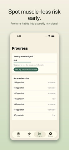 LeanMass: GLP-1 Muscle Coach iPhone screenshot