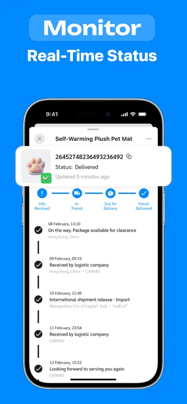 荷物追跡: Packager screenshot 5 of 5
