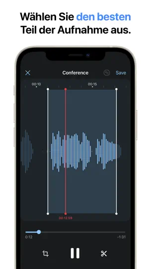 Screenshot von Sprachmemos & Diktiergerät auf dem iPhone 4