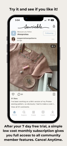 Sewciable screenshot