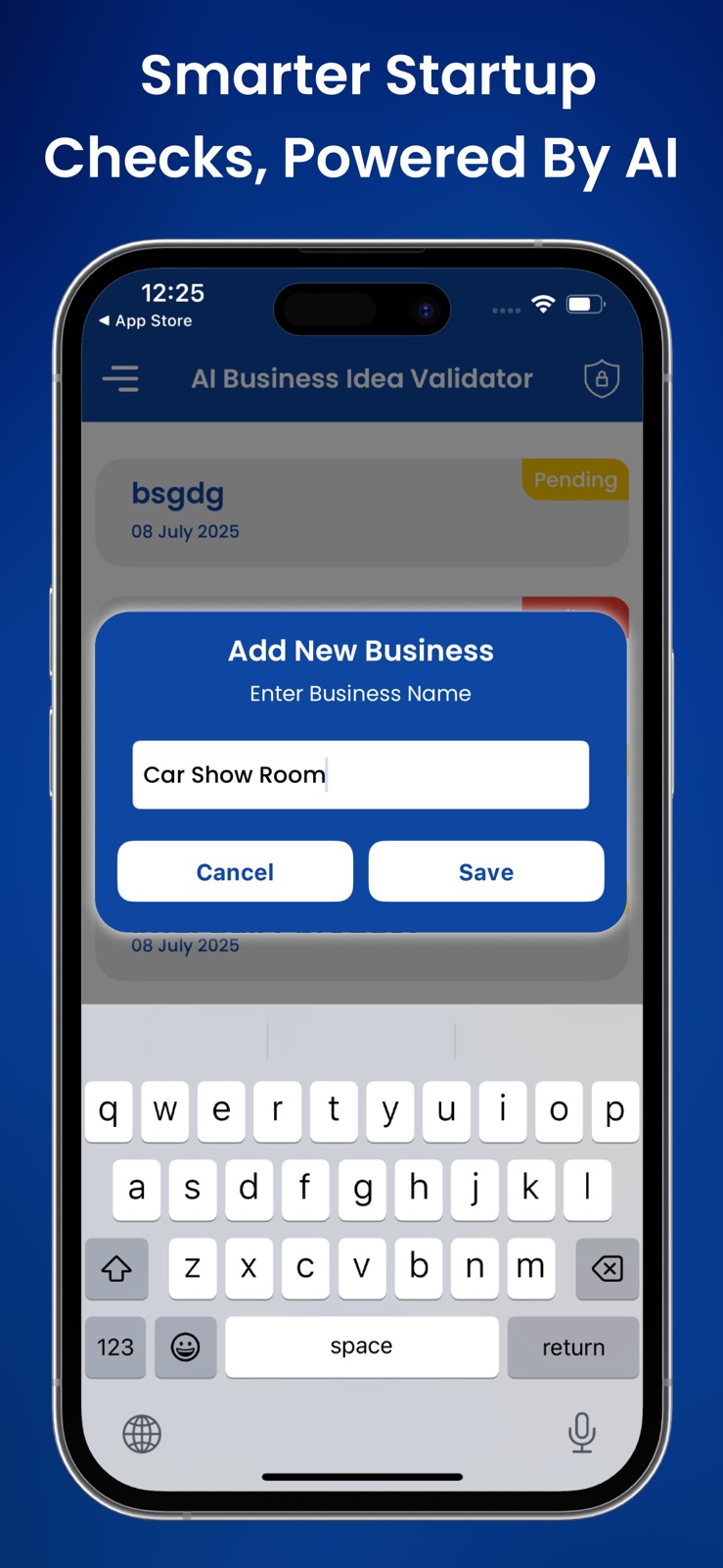 AI Business Idea Validator iphone screenshot 2