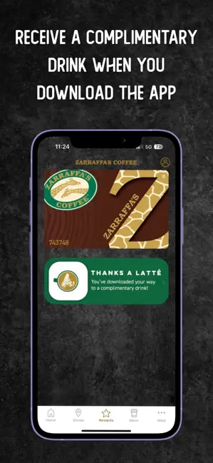 Zarraffa’s App iPhone screenshot 2