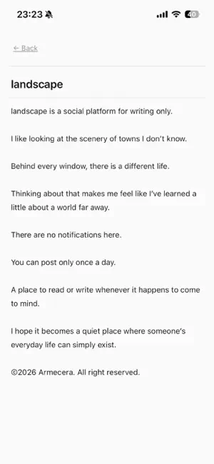 landscape - Social Diary screenshot 3
