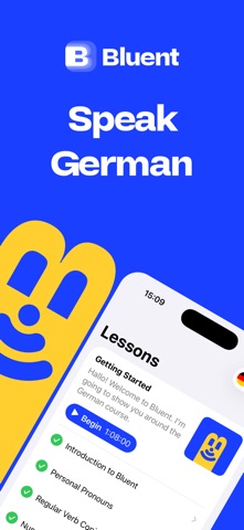 Bluent: Learn German & Speak Screenshot 1 of 5