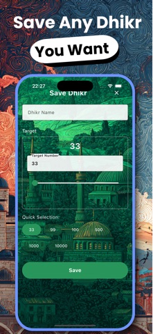 Dhikr Counter: Tasbih & Zikir iPhone screenshot