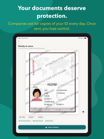 DocMarkID iPad screenshot