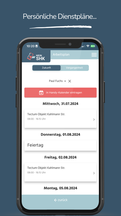 MeinSHK - SHK-Verwaltungs-App Screenshot
